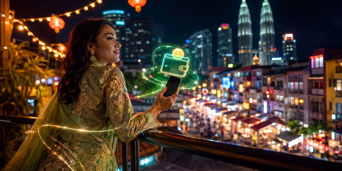 Promosi Hari Raya deposit istimewa maybank2u dengan paparan telefon pintar
