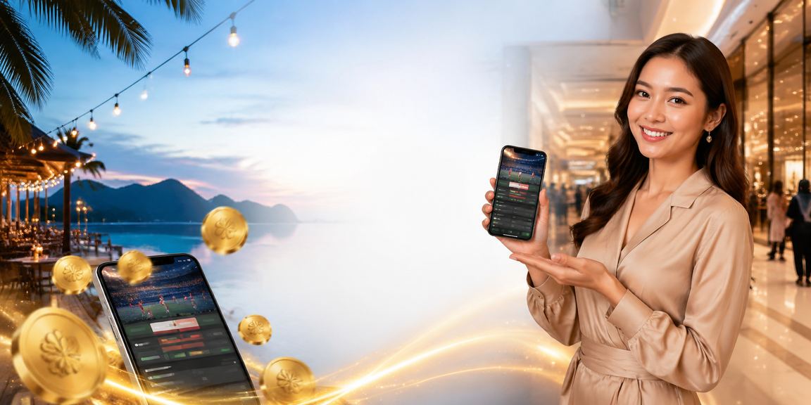 Pemain Baccarat menggunakan aplikasi kasino maybank2u di Langkawi dengan meja langsung
